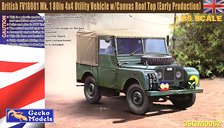 British FV18001 Mk.I 80in 4x4 Utility Vehicle w/Canvas Roof Top (Early Production) (Plastic model)