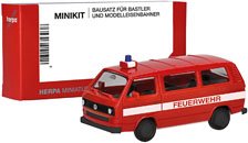 (HO) ミニキット フォルクスワーゲン T3 バス 消防隊 (鉄道模型)