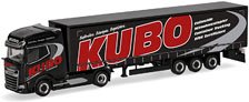 (HO) DAF XG+ カーテンキャンバス セミトレーラー `KUBO` (鉄道模型)