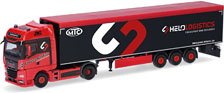 (HO) MAN TGX GX 床可動式 セミトレーラー `Helo-Logistik` (鉄道模型)