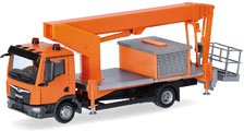 (HO) MAN TGL CC トラック式 作業プラットフォーム TK310 オレンジ (鉄道模型)