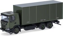 (HO) スカニア XT17 ボックストラック 3軸 スウェーデン陸軍 (鉄道模型)