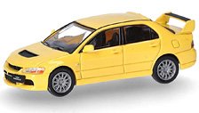 (HO) MicroCity:1/87 Mitsubishi ランサーエボリューション 9 (2005-2007) イエロー (鉄道模型)