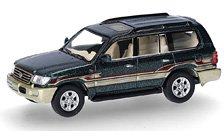 (HO) MicroCity:1/87 Toyota ランドクルー ザー LC 100 (1998-2007) ダークグリーン (鉄道模型)