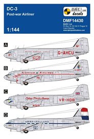 DC-3 Post-war Airliner (for Roden) (Decal)