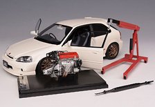Honda Civic Type R EK9 MUGEN CHAMPIONSHIP WHITE (ミニカー)