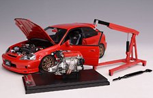 Honda Civic Type R EK9 MUGEN MILANO RED (ミニカー)