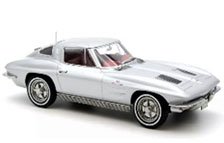 シボレー コルベット スティングレイ 1963 セブリング シルバー (ミニカー)