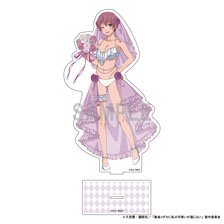黒岩メダカに私の可愛いが通じない BIGアクリルスタンド 難波朋 水着ウエディングver (キャラクターグッズ)