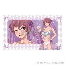 黒岩メダカに私の可愛いが通じない ラバーマット 難波朋 水着ウエディングver (カードサプライ)