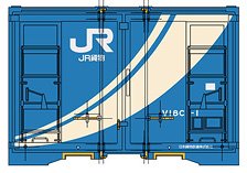 16番(HO) 12ft JR貨物V18C形コンテナVer3 新製時風色 (3個入り) (鉄道模型)