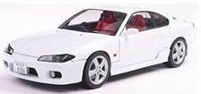 日産 シルビア S15 スペック R エアロ 1999 (ホワイト) (ミニカー)