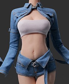 VS Toys 1/6 Outfit Fashion Denim Set 105A (Fashion Doll)