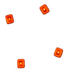 Wireless LED Coil S Size Exclusive Module (4 Pieces) Red (Material)