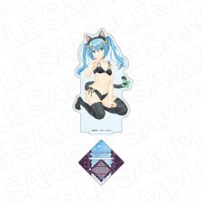Aria the Scarlet Ammo Hologram Big Acrylic Stand Nemo Rinkarun Nekomimi Lingerie Ver. (Anime Toy)