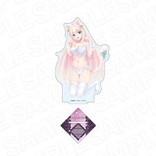 Aria the Scarlet Ammo Hologram Big Acrylic Stand Lisa Ave du Ank Nekomimi Lingerie Ver. (Anime Toy)
