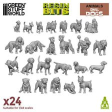 3D printed set - Small Dogs (Plastic model)