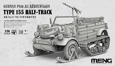 German Pkw.K1 Kubelwagon Type 155 Half-Track (Plastic model)