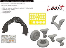 F4F-4w/late wheels LooKplus(for Academy) (Plastic model)
