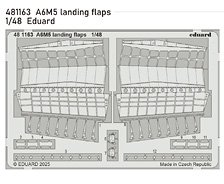 A6M5 landing flaps Photo-Etched Pats (for Eduard) (Plastic model)