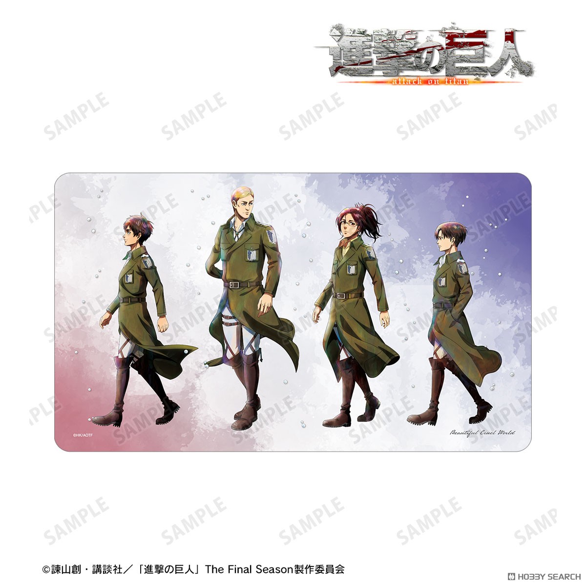 進撃の巨人 描き下ろし 集合 冬の歩みver. マルチデスクマット (カードサプライ) 商品画像2