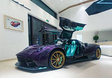 Pagani Huayra Dinastia Yazi diecast full open purple carbon fiber BASIC PACK *die-cast (ミニカー)