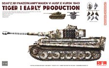 Pz.Kpfw.VI Sd.Kfz.181 Tiger I Ausf.E Early Type w/Wittmann Resin Figure Kursk 1943 (Upgrade Version) (Plastic model)