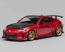 Subaru BRZ Varis Widebody Metallic Red (Diecast Car)