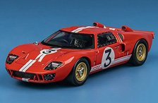 GT40 Mk.II P1047 `Shelby American` LeMans 24 Hours 1966 #3 Red (Diecast Car)