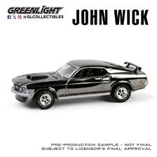 John Wick (2014) - 1969 Ford Mustang BOSS 429 - Silver Chrome Edition (Diecast Car)