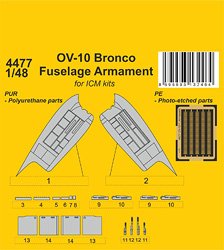 OV-10 Bronco Fuselage Armament (for ICM) (Plastic model)