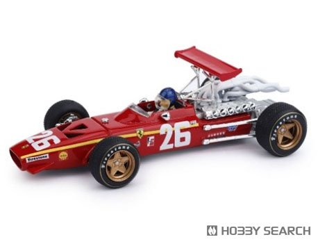 フェラーリ 312 F1 1968年フランスGP 1位 ＃26 J. Ickx ドライバーフィギュア付 (ミニカー) 商品画像1
