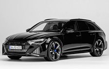 Audi RS 6 Avant 2021 (C8) Metallic Black (ミニカー)