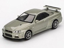 Nissan スカイライン GT-R R34 Vスペック II Nur ミレニアムジェイド (右ハンドル) (ミニカー)