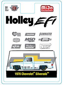 1978 シボレー シルバラード Holley EFI ホワイト/ブラック (ミニカー)