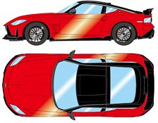 IMPUL Fairlady Z 2023 カーマインレッド / スーパーブラック (ミニカー)