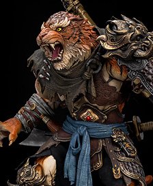 Adventurer`s World Series Tiger Vanguard 1/10 Scale Action Figure (Completed)