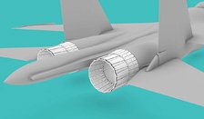 Su-27 アフターバーナー (開状態) (トランぺッター用) (プラモデル)