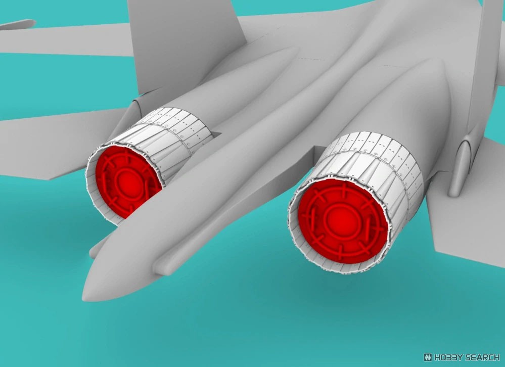Su-27 アフターバーナー (開状態) w/FODカバーセット (トランぺッター用) (プラモデル) その他の画像1