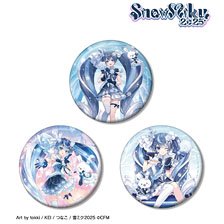 SNOW MIKU 2025 SNOW MIKU 2025 雪ミク Art by tokki / KEI / つなこ 100mm缶バッジ3個セット (キャラクターグッズ)