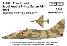 A-4KU Free Kuwait Saudi Arabia Sultan Base 1991 (Decal)
