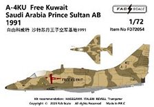 A-4KU Freak Kuwait Sultan Air Base, Saudi Arabia 1991 (Decal)