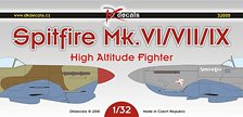 スピットファイア Mk.VI/VII/IX 高高度戦闘機 (デカール)
