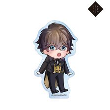 Cuddle: Juujin Omegaverse Hana Hasumi-sensei [Especially Illustrated] Beryl Chibi Chara Tea Time Ver. Die-cut Sticker (Anime Toy)