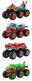 Hot Wheels Monster Trucks Transporter Assort 986F (set of 4) (Toy) (Diecast Car)