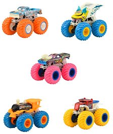 Hot Wheels Monster Trucks Glow in the Dark Assort 986B (set of 6) (Toy) (Diecast Car)