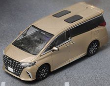 Toyota Alphard 2024 (RHD) ゴールド (ミニカー)