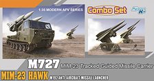 アメリカ軍 M727 MIM-23自走ミサイルキャリア & MIN-23 ホーク M192対空ミサイルランチャー コンボセット (プラモデル)