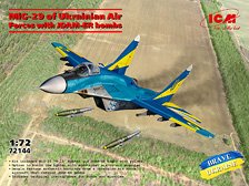 MiG-29 of Ukrainian Air Forces with JDAM-ER bombs (Plastic model)