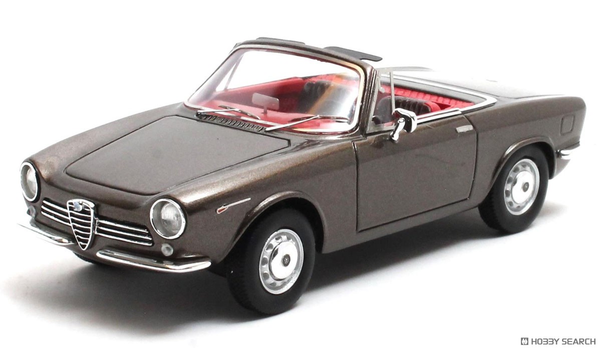 アルファロメオ ジュリア GT スパイダー 1963年 ブラウンメタリック (ミニカー) 商品画像1